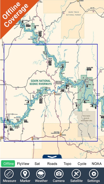 Ozark National Scenic Riverway - GPS Map Navigator screenshot-4