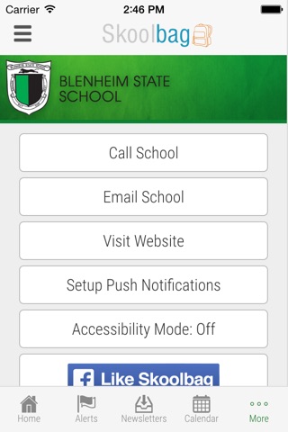 Blenheim State School - Skoolbag screenshot 4