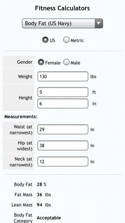 Fitness Calcs screenshot-3