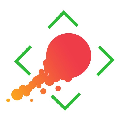 Simple Red Shinny Ball Escape iOS App