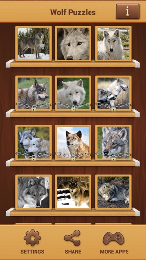 Wolf Jigsaw Puzzles - Fun Brain Training