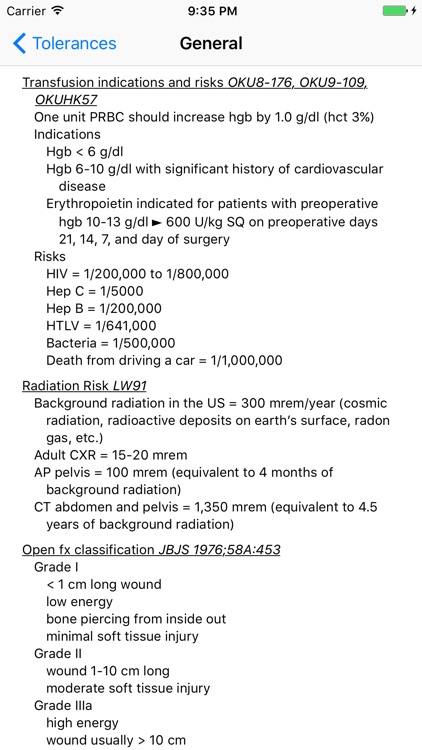 Tolerances: An Orthopaedic Reference Manual