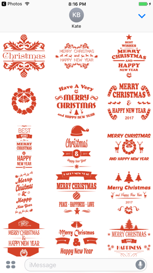 Merry Christmas Wishes Sticker(圖2)-速報App