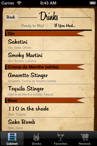 Liquor Cabinet - Cocktails & Drinks screenshot 3