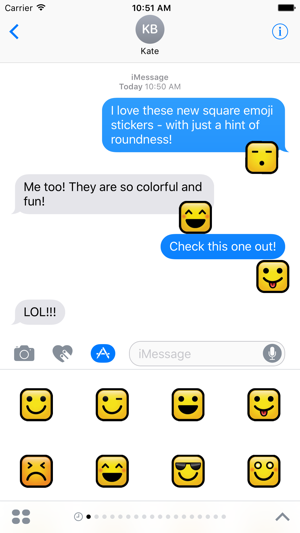 Square Emoji Stickers 2