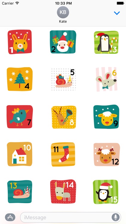 Christmas Count Down Calendar for iMessage