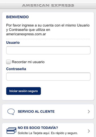 American Express Móvil screenshot 2