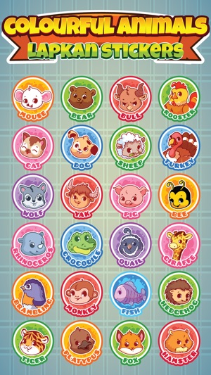 Sticker Me: Colourful Animals(圖1)-速報App