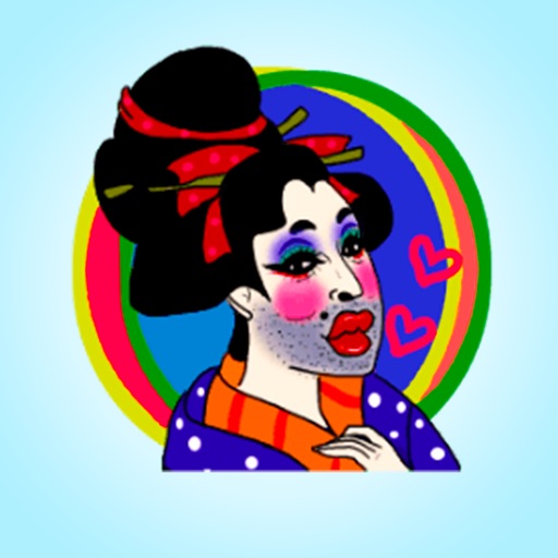 Japan Transvestite Stickers! icon