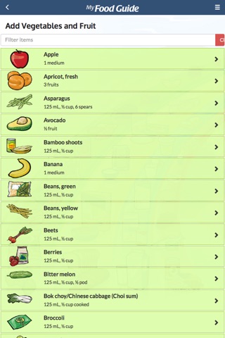 My Food Guide screenshot 3