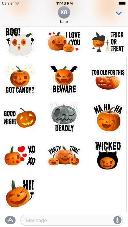 Crazy Pumpkin - Halloween Stickers for iMessage