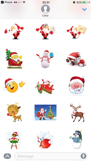 Santa Stickers Pack for Christmas iMessage Texting(圖3)-速報App