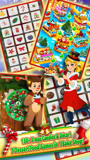 Christmas Dessert Santa Bake Shop Candy Maker Cook(圖3)-速報App
