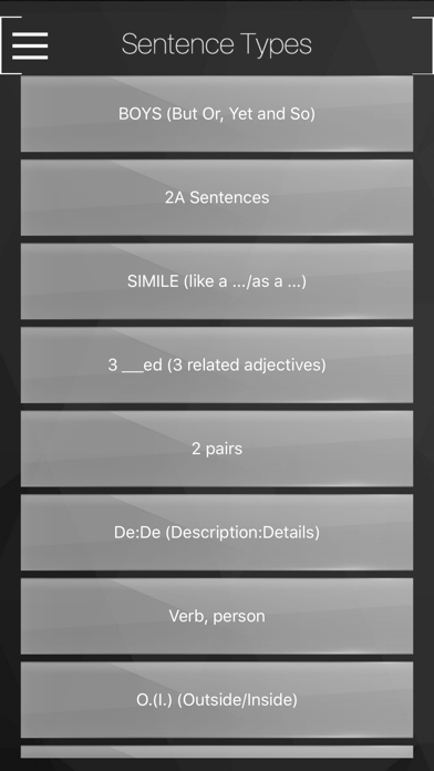 The Alan Peat Pocket App of Exciting Sentences screenshot 2