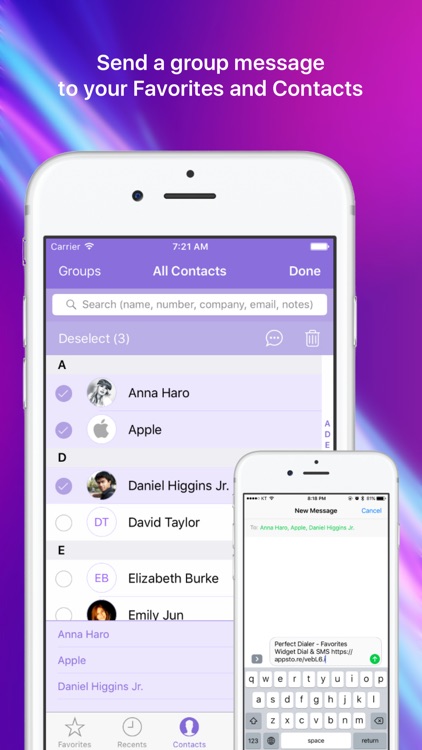 Perfect Dialer - Favorites Widget Dial & SMS