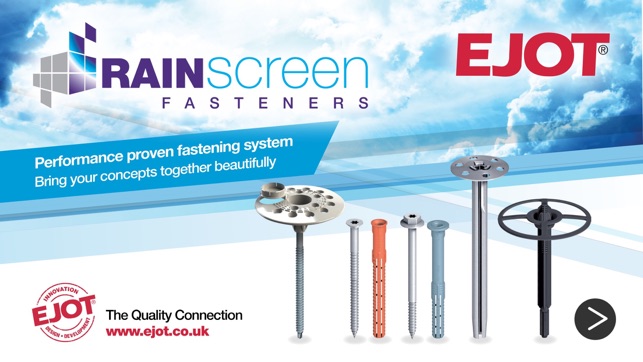 EJOT Rainscreen fasteners specifier