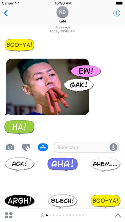 Boo-Ya! Comic Interjection Bubbles