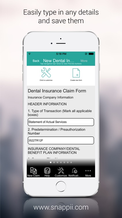 Dental Insurance Claim Form