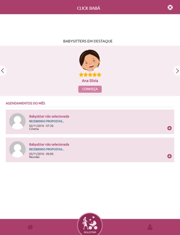 Click Babá|Encontre babysitter screenshot 2