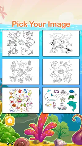 Game screenshot Sea Animals Coloring Pages for Preschool and Kindergarten HD Free hack