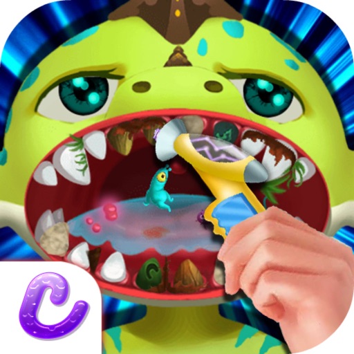 Dinosaur Baby's Sugary Dentist-Pets Teeth  Health Icon