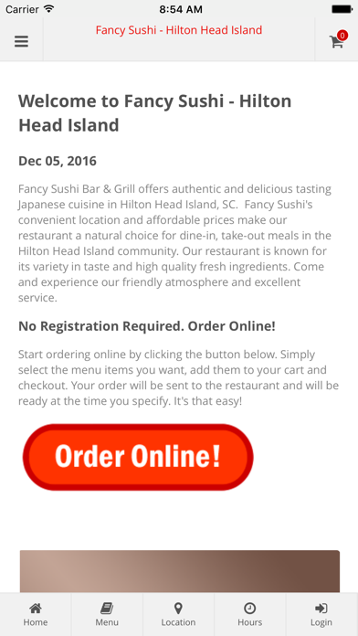 How to cancel & delete Fancy Sushi Hilton Head from iphone & ipad 1