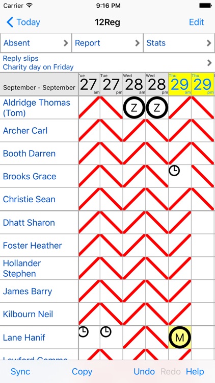 STEARsoft School Teacher Attendance Register Lite