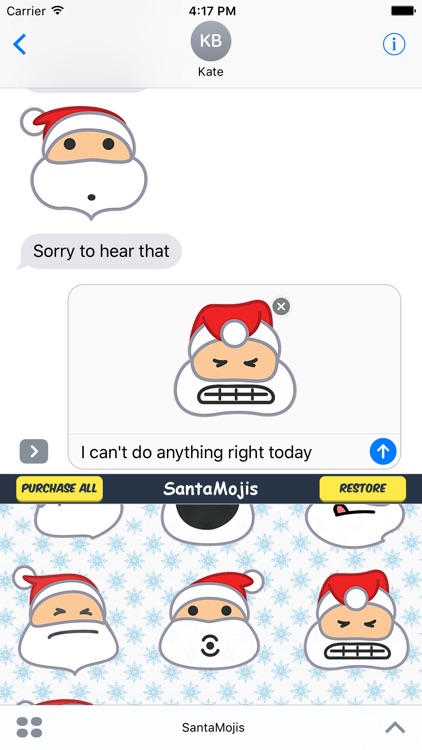 SantaMojis - Add Cool Santa Emojis to Messages screenshot-3