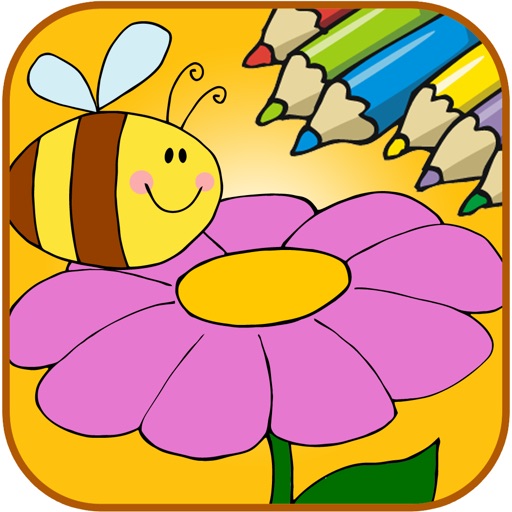 Butterfly And Bug Coloring Book Games For Kids icon