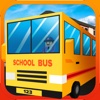 Blocky Urban City School Bus 3D