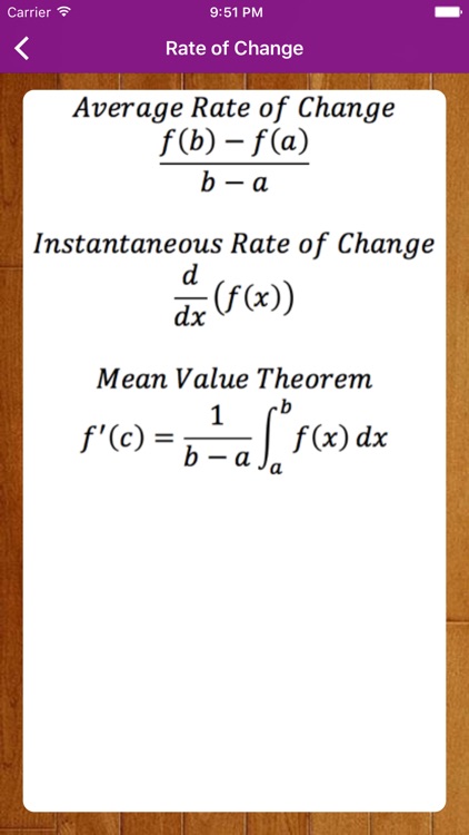 CalcBC Formulas