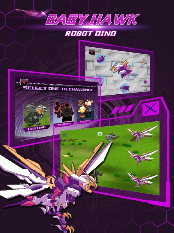 Baby Hawk: Robot Dinosaur & Funny Shooting Games screenshot 4