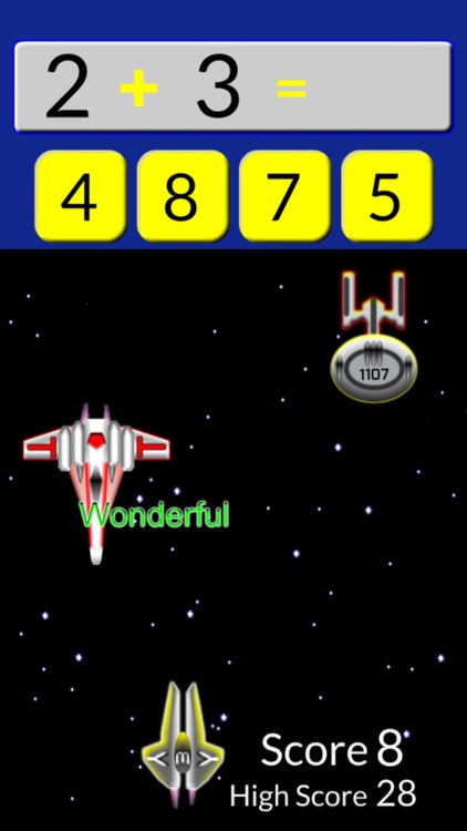 Starship Math Racing Flash Cards screenshot-0