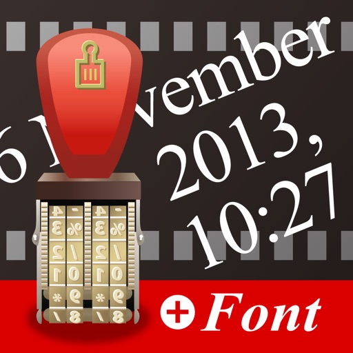 Date Stamp Font Camera icon