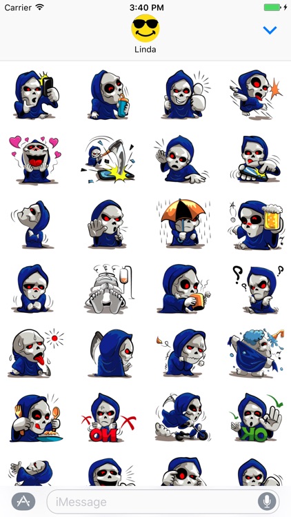 Stylish Reaper! Nice Stickers!