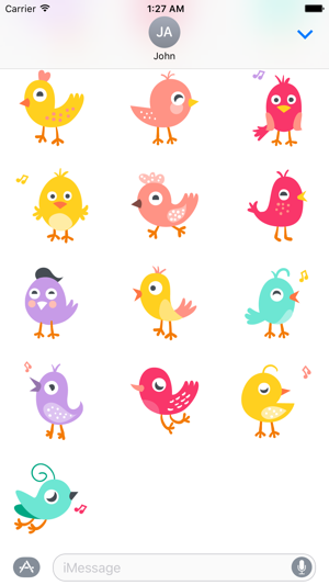 Cute Birddy for iMessage(圖2)-速報App