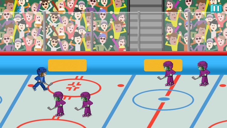 Stick-man Hockey Star Skater Fight-ing