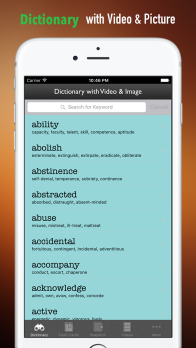 English Synonyms Dictionary and Flashcards Guide screenshot 4