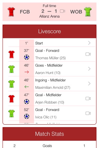 Deutsche Fußball 2011-2012 - Mobile Match Centre screenshot 3