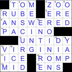 Activities of US Crossword