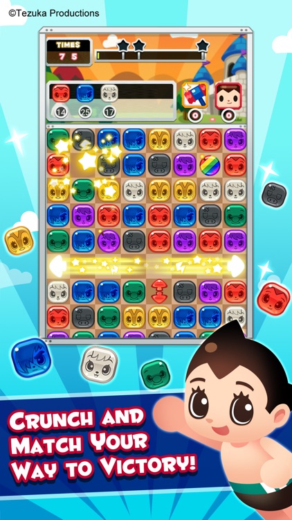 Tezuka World: Astro Crunch - Free Match 3 Game screenshot-0