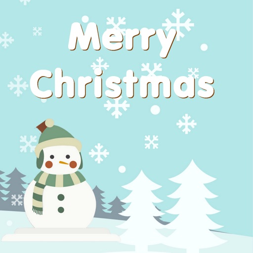 Snowman Merry Christmas stickers for iMessage icon