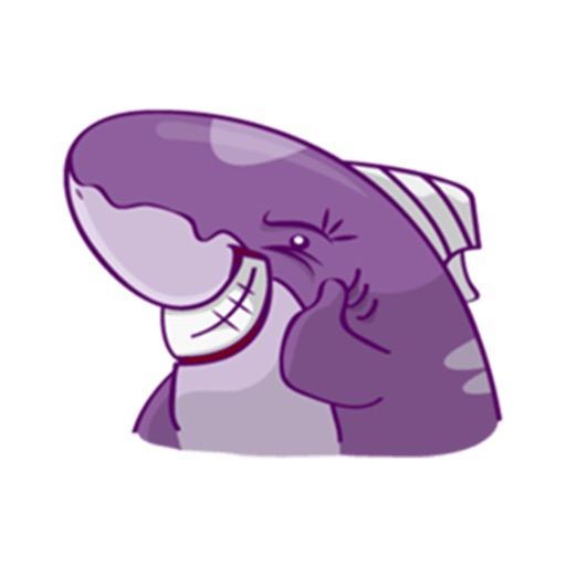 Funny Shark Sticker