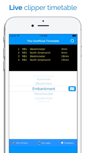 Thames Clipper Iphone App | unofficial thames clippers app on the app store Thames Clipper Iphone App | unofficial thames clippers app on the app store