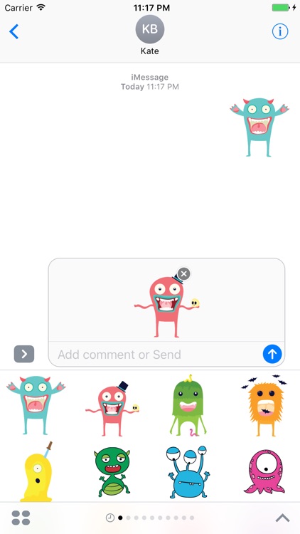 Halloween Stickers - Cute Halloween Monsters screenshot-3