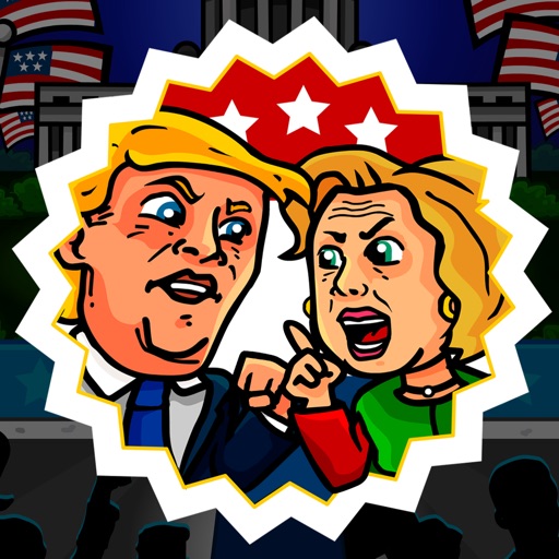 Trump Versus Hillary Icon