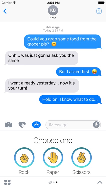 Rock-Paper-Scissors for iMessage