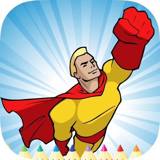 Superhero Coloring Book HD: Paint Heroes for Kids | iPhone & iPad Game ...