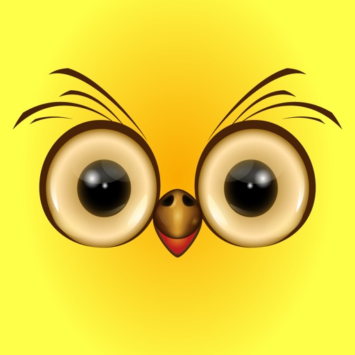 Funny zoo - cute stickers with animated animals icon