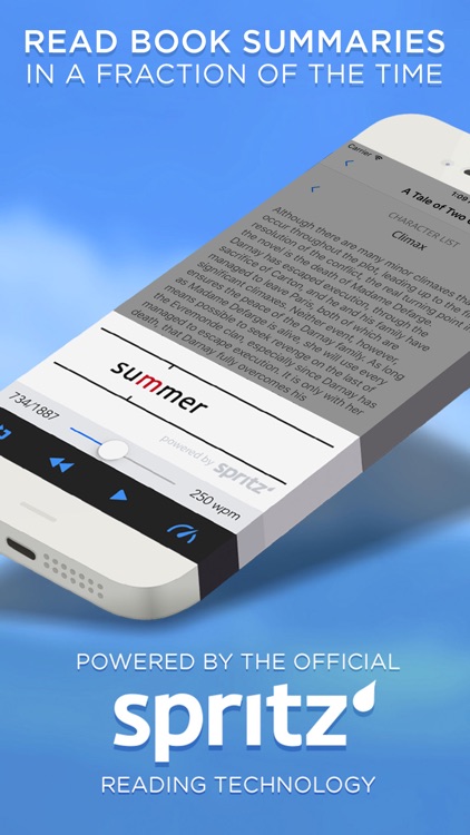 Book Notes - Summaries of Classic Literature Read Study Guides with Spritz Spark Cliffs